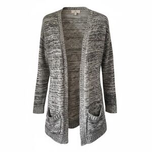 Pink Republic Charcoal Knit Cardigan Black &White 
Size M